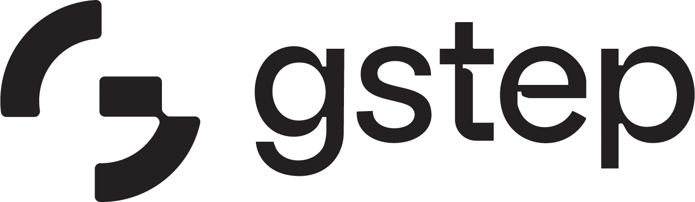 Gstep - logo preto